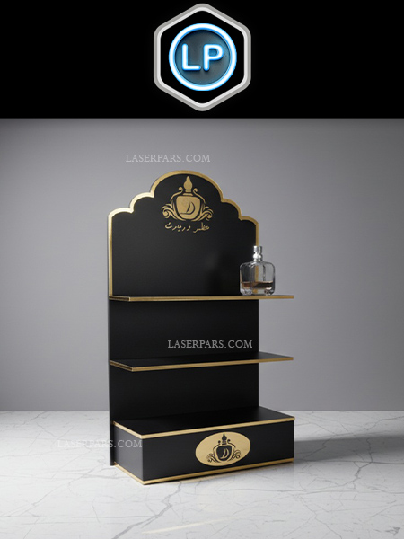 استند 3 طبقه ادکلن های شیشه ای